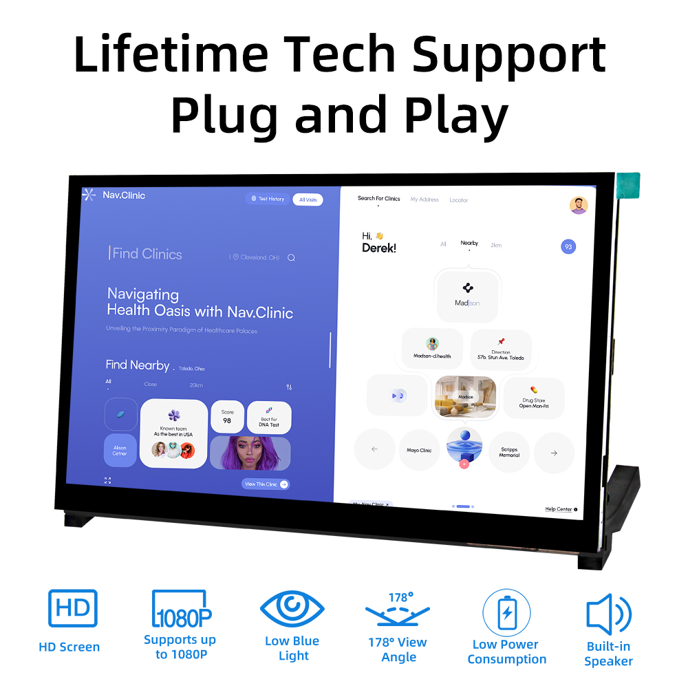 iPistBit 10.1 Inch Capacitive  - Raspberry Pi 10.1 Inch Capacitive Touch Screen Ips 评论和价格